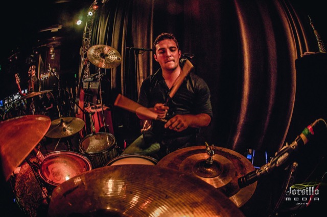 Jesse Van Dyke on drums