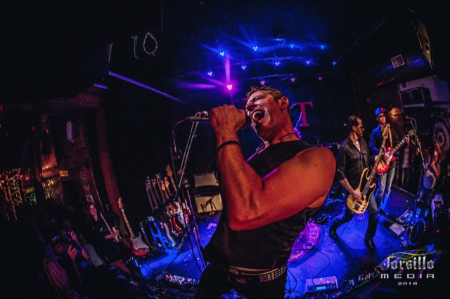 Troy Aylesworth on vocals with the band